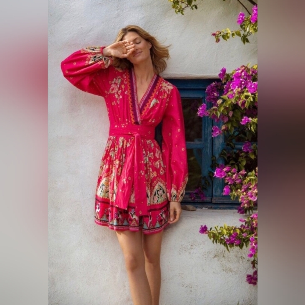 Anthropologie Raquel Embroidered Mini Dress - NWOT